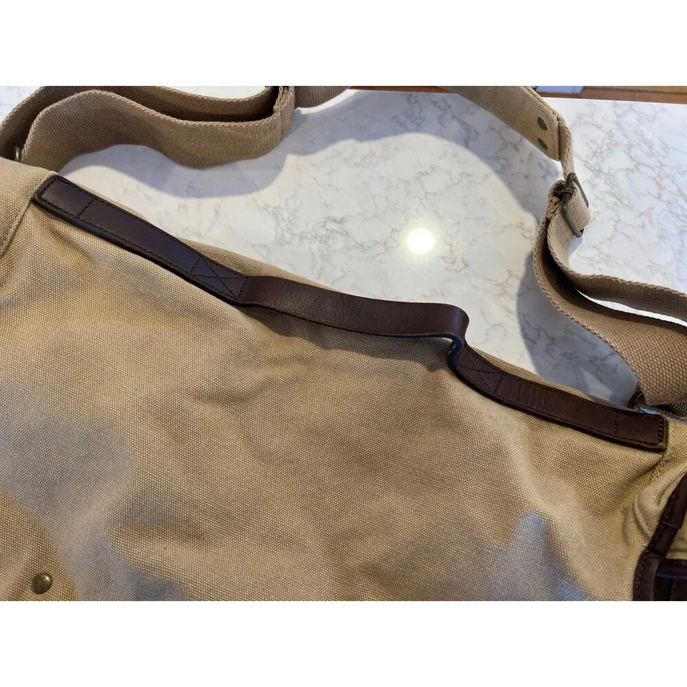VTG J Crew Crossbody Mailbag Leather Bottom - New with Tag, Abingdon